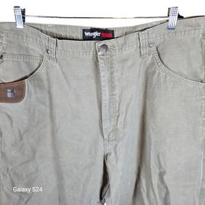Wrangler Riggs Workwear Men's Khaki Carpenter Pants Size 42x34